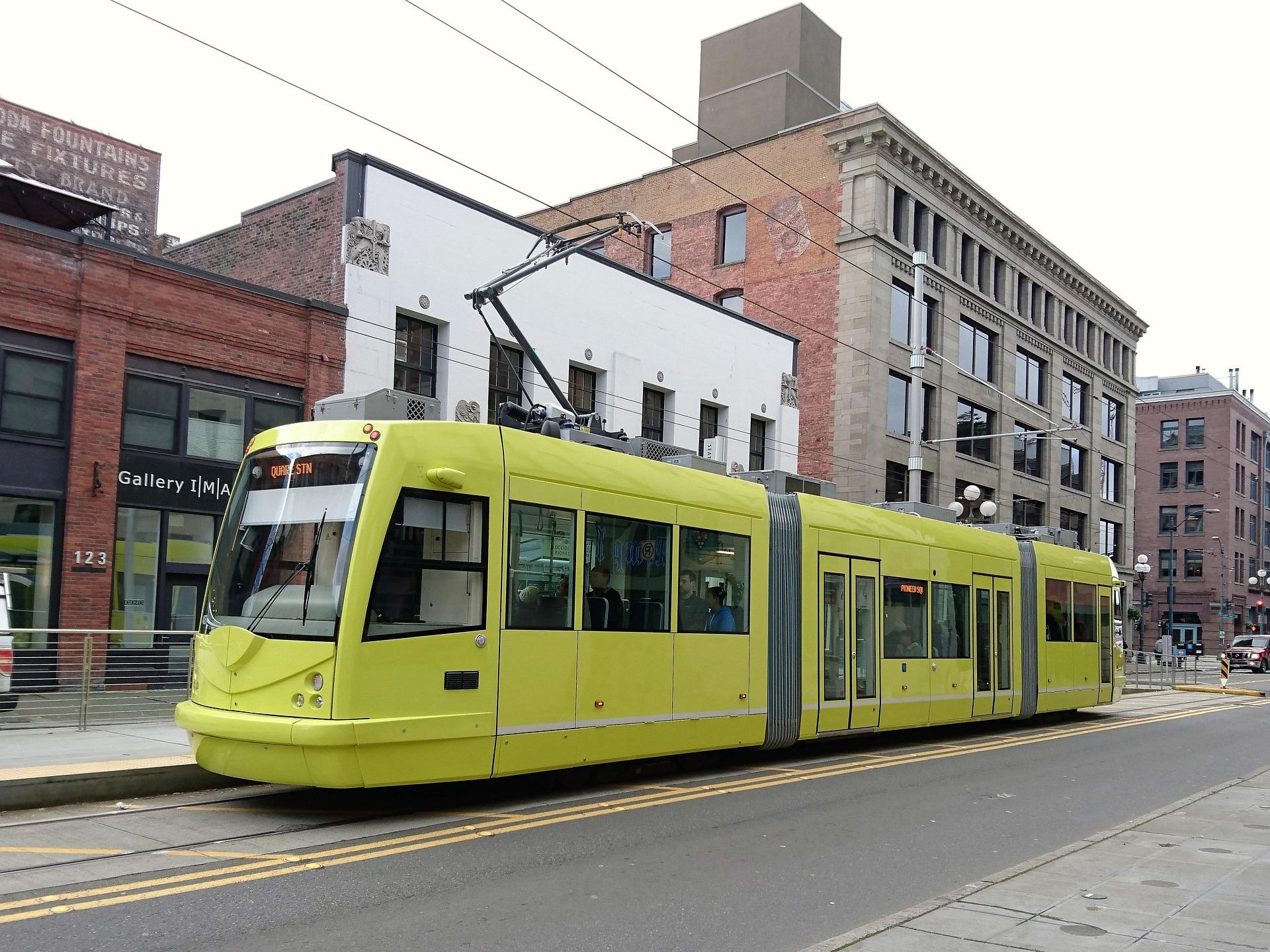 Seattle travel tips: Streetcar in downtown Seattle